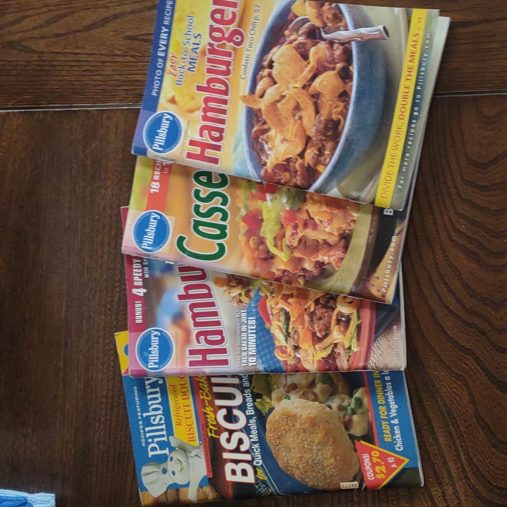 4 Pillsbury cookbooks